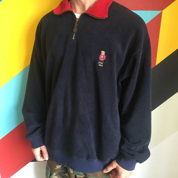 Polo Ralph Lauren Other - POLO Ralph Lauren Bear Quarter Zip Fleece H11170